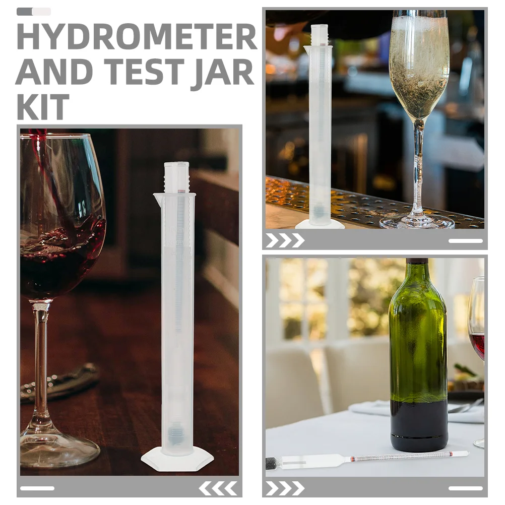 2-комплект измерителя плотности ареометр шкала спирта пластик для заваривания