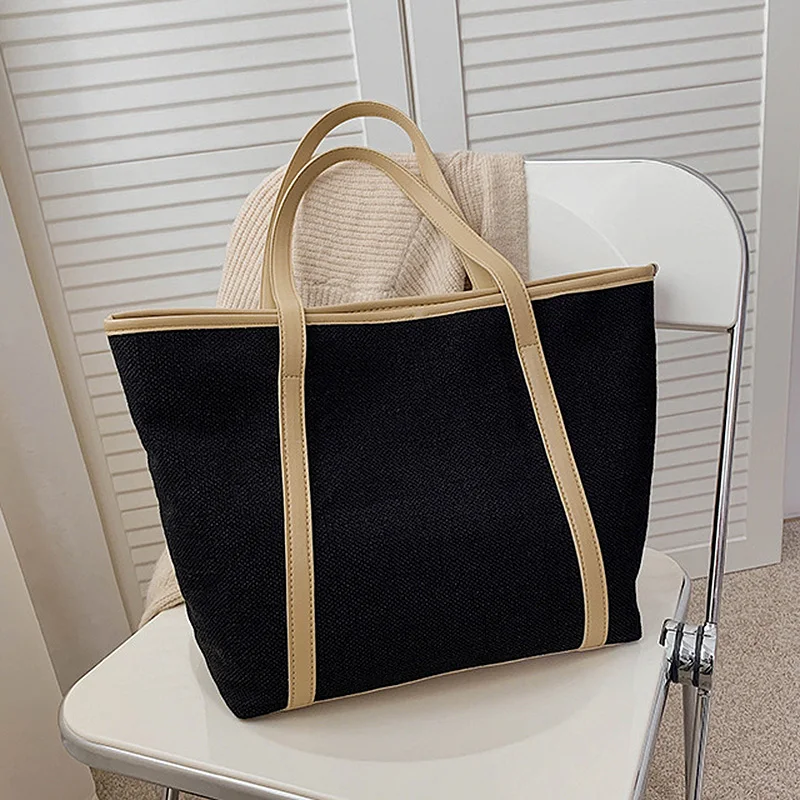 

Female Fashion Handbags Luxury Girls Shoulder Bag Totes Woman High Quality Canvas Brand Shoulder Purse Large Capacity Bucket Bag