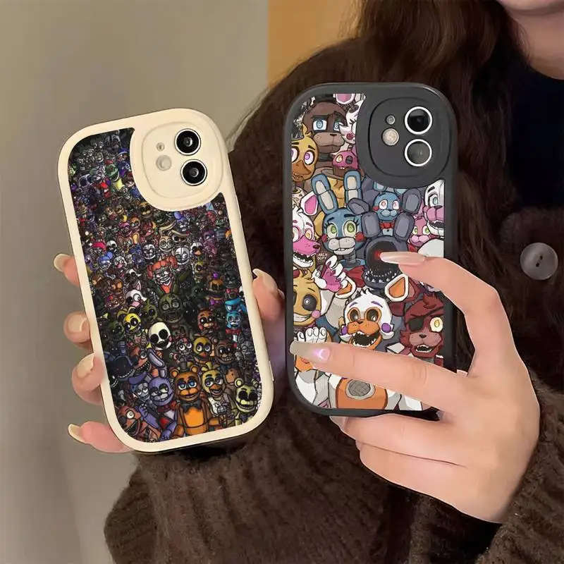 

Five N-Nights at F-Freddy's Phone Case Hard Leather for iPhone 13 12 Mini 11 14 Pro Max Xs X Xr 7 8 Plus 6 6s Se 2022 Cover