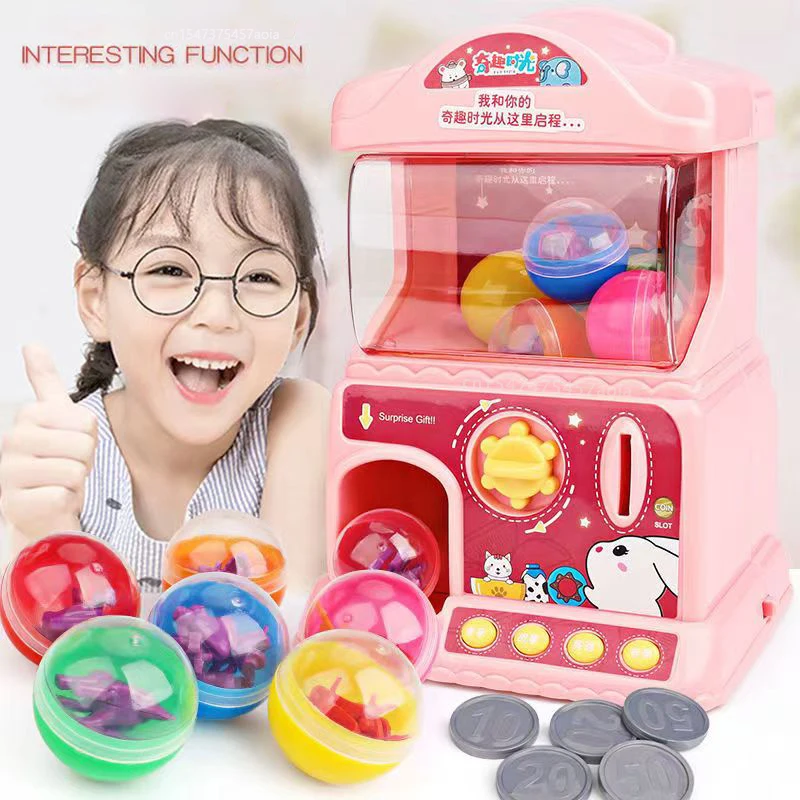 Children's electric gashapon machine coin-operated candy game machine early education learning machine play house girl gift