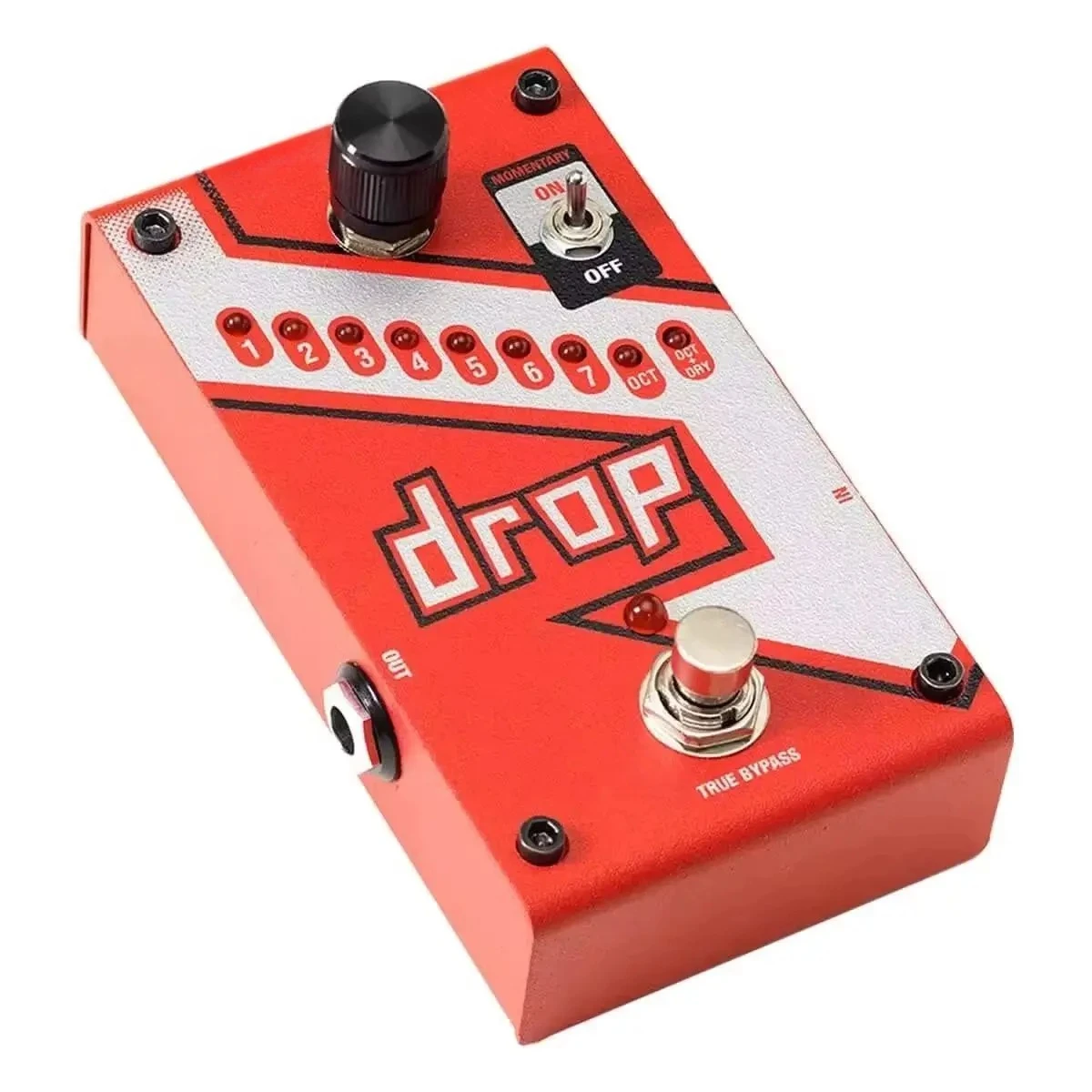 Фото 100% Оригинальная педаль эффектов Digitech Drop Tune для электрогитары и бас-гитары, лимитированная серия, одинарный эффект, Compound Drop Tune №4