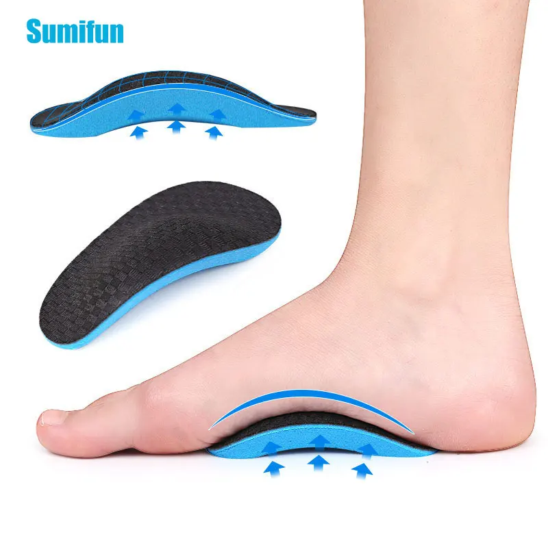 

2Pcs/Pair Child EVA Foot Pads Flatfoot Orthopedic Arch Support Pad Standing Correction Anti-Wear Breathable Insole Feet Care