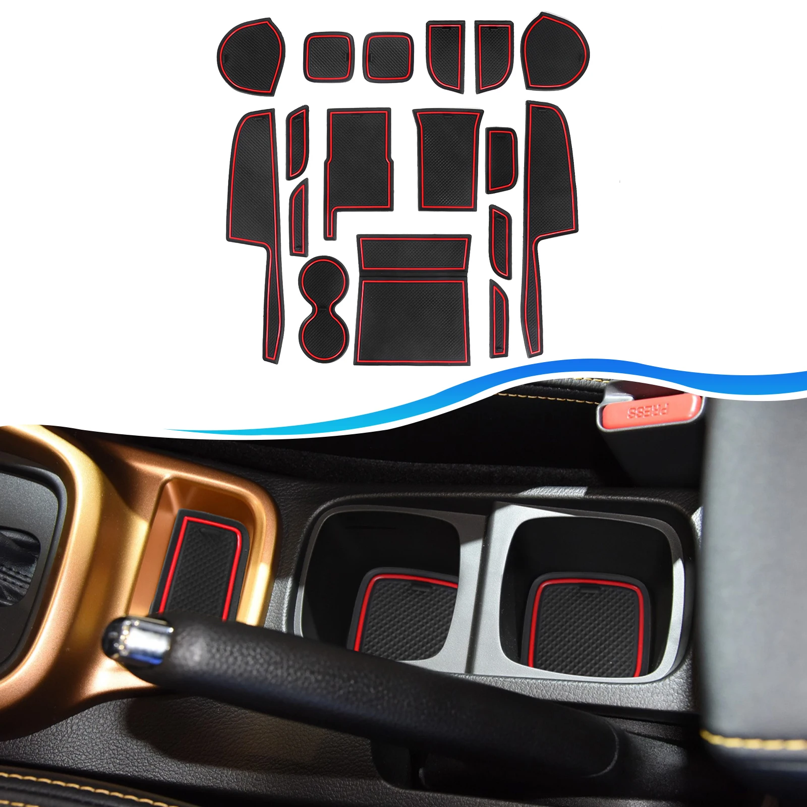 LFOTPP Дверной паз коврик для Suzuki Vitara гибрид LY внедорожник 2016-2024 противоскользящие