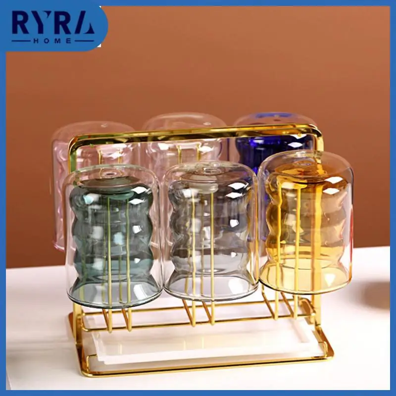 

The Circular Cup Has A Transparent Texture Drinking Water Brewing Cup Double Layered Glass Suitable For All Seasons Glass