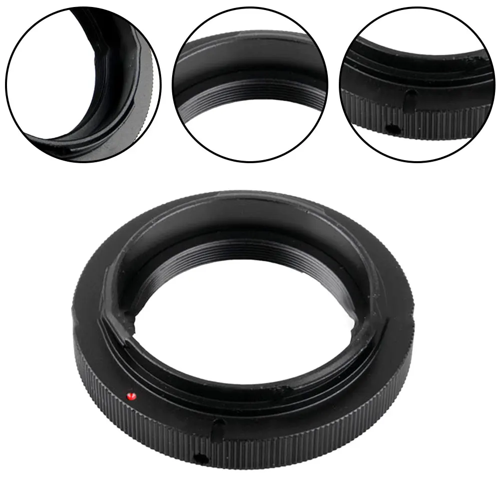 

Aluminum Alloy Black T2-EOS Mount Adapter T2/T Ring For Canon EOS EF DSLR Camera 750D,700D,650D,600D