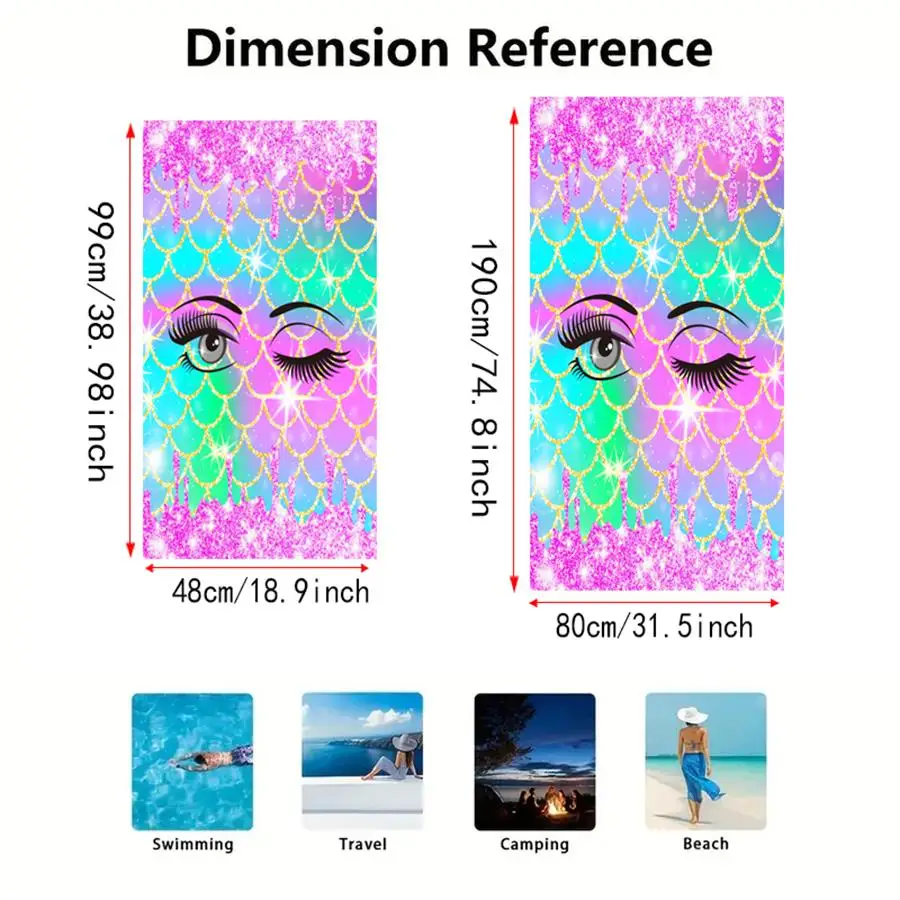 Caiyun быстросохнущее пляжное полотенце из полиэстера