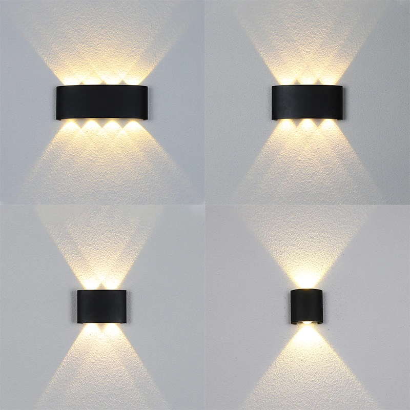 Светодиодный настенный светильник современное пластиковое освещение в