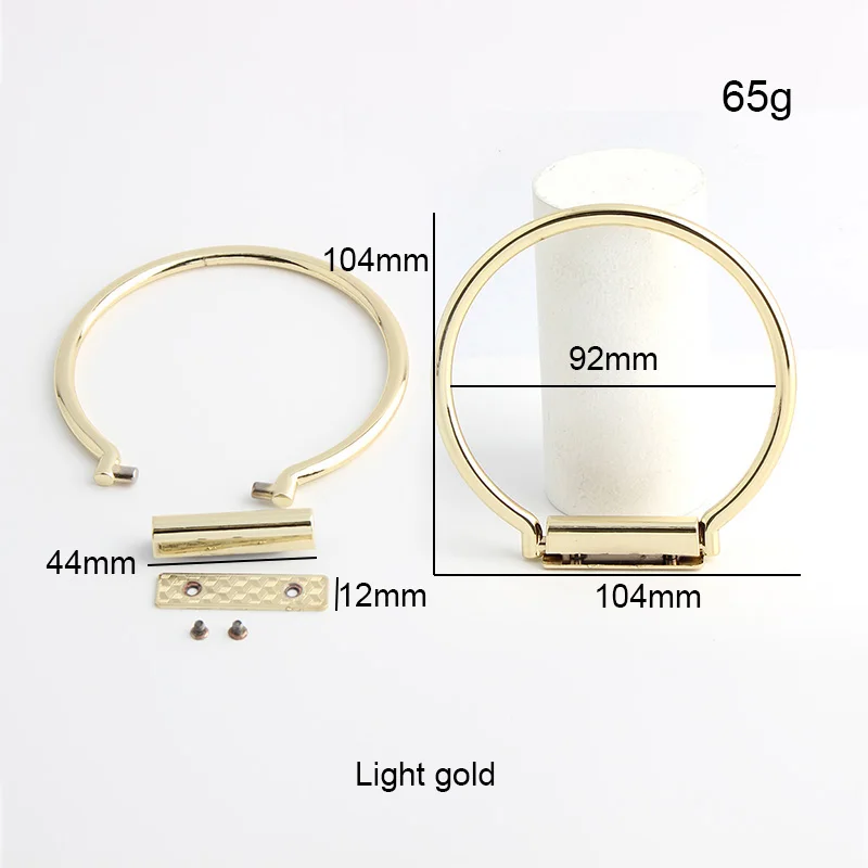 4-10PCS Light Gold,Gun black,Silver Metal Bag Handle New High Quality Durable Alloy Woman Bags Handle Replacement Accessories