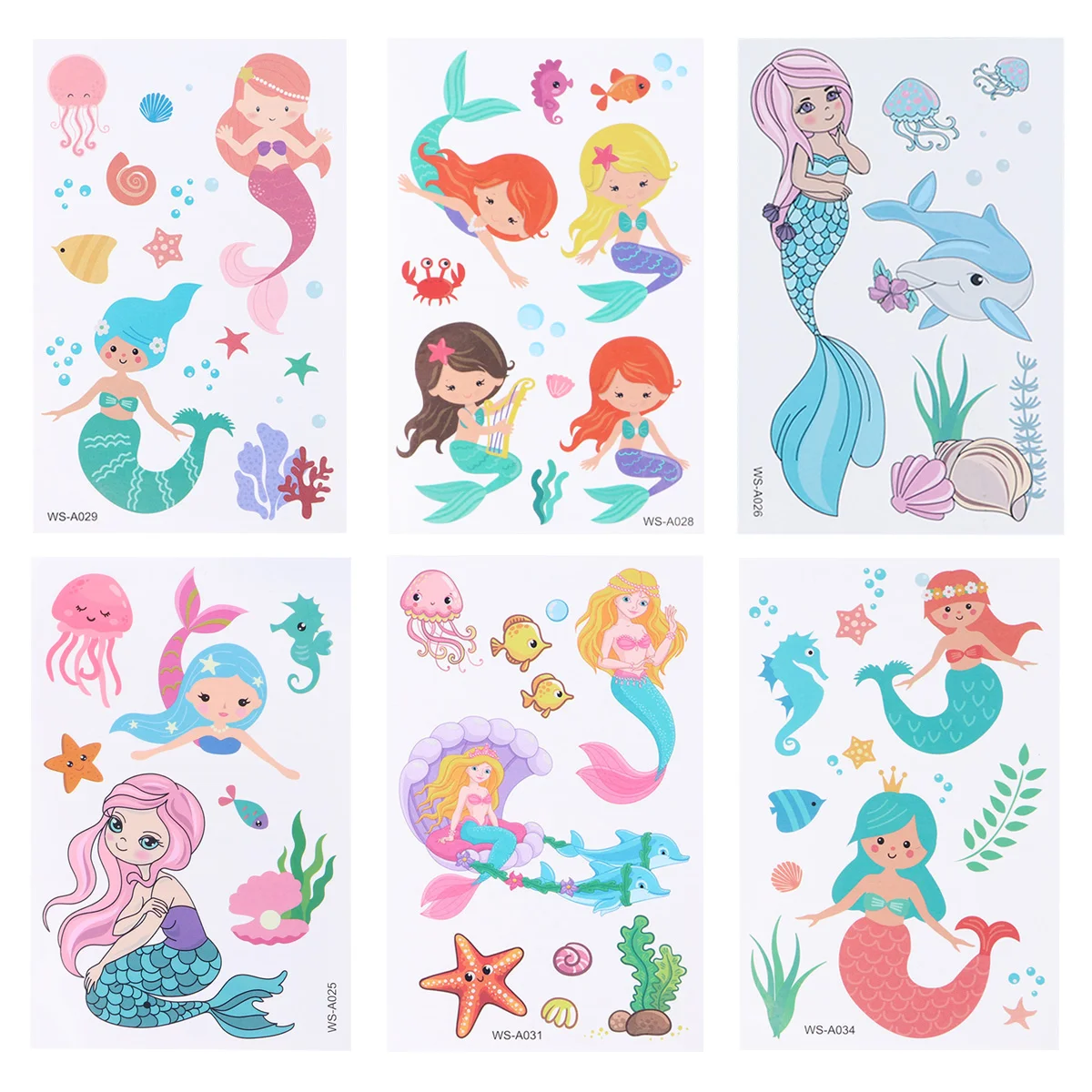 

12 Sheets Sticker Patterns Temporary Sticker for Kids Party Daily