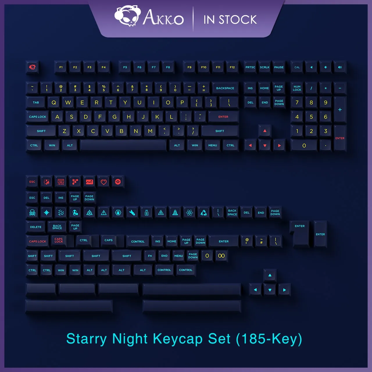 Набор механических клавиш для механической клавиатуры Akko Star Night
