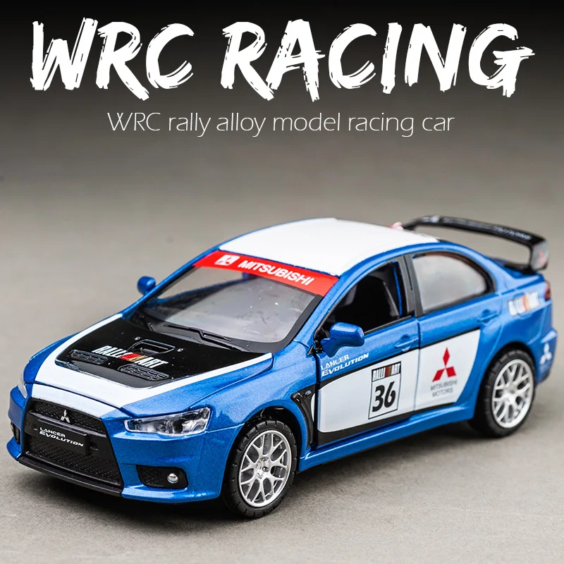 

1:32 Mitsubishi Lancer Evolution Alloy Racing Car Model Diecasts & Toy Vehicle Metal Car Model Simulation Sound Light Kids Gift