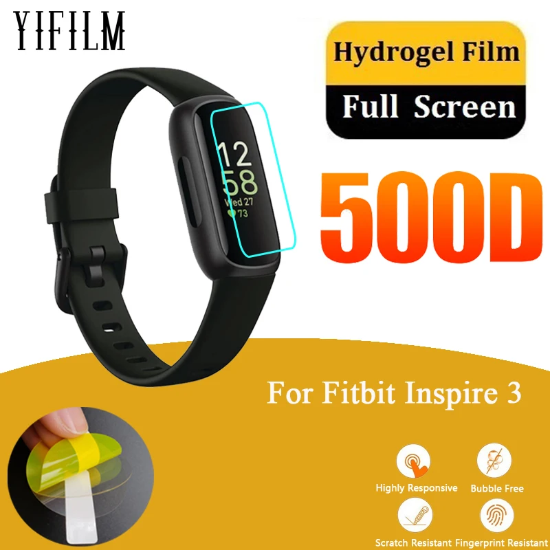 

3 шт., Гидрогелевая Защитная пленка для смарт-часов Fitbit Inspire 3 Inspire3
