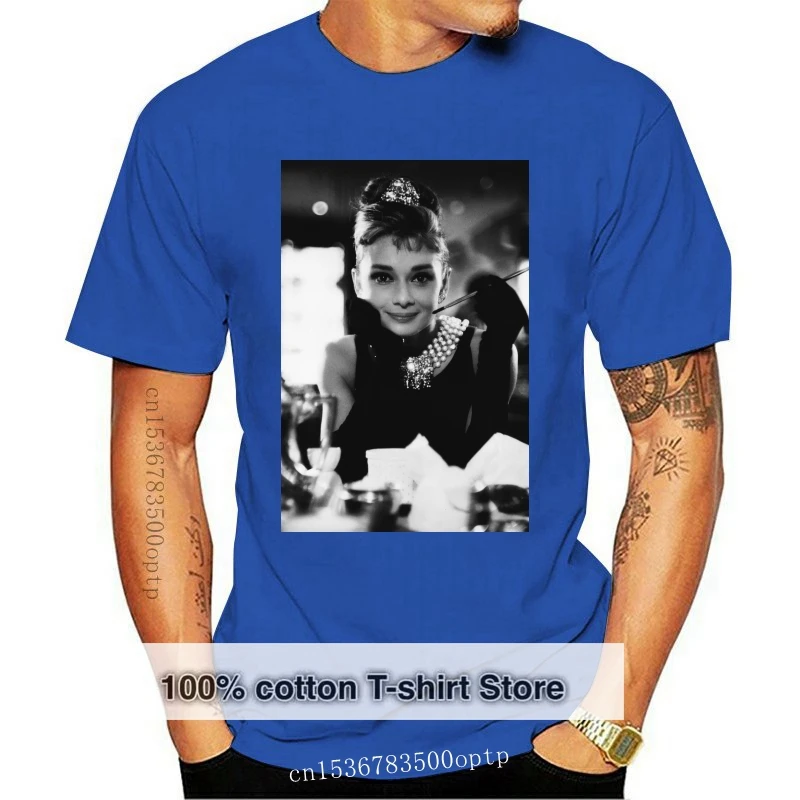 Audrey Hepburn T-Shirt Classic Shirt Unisex Actress Tee Vintage Top Old School High Quality Casual Printing Tee Shirt