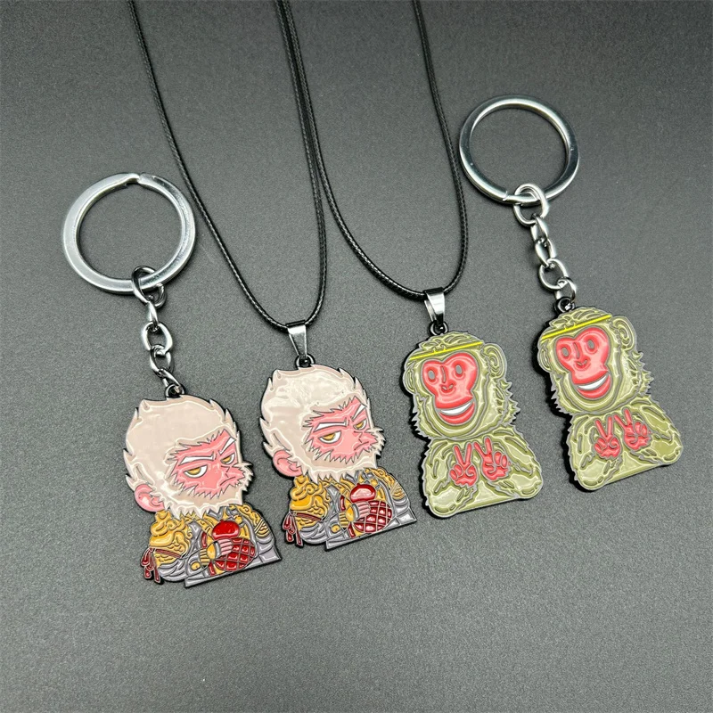 Новый черный миф: брелок WuKong Sun Wukong фигурка металлический кулон llaveros для мужчин и