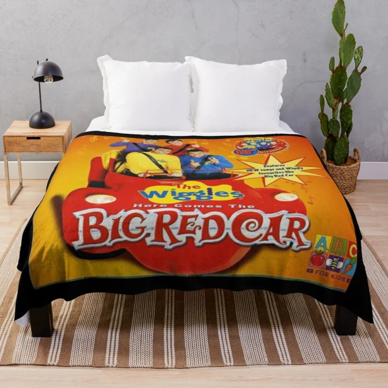 

The Wiggles Here Comes the Big Red Car Throw Blanket Beautiful Blankets Extra Large Blanket Kid'S Blanket