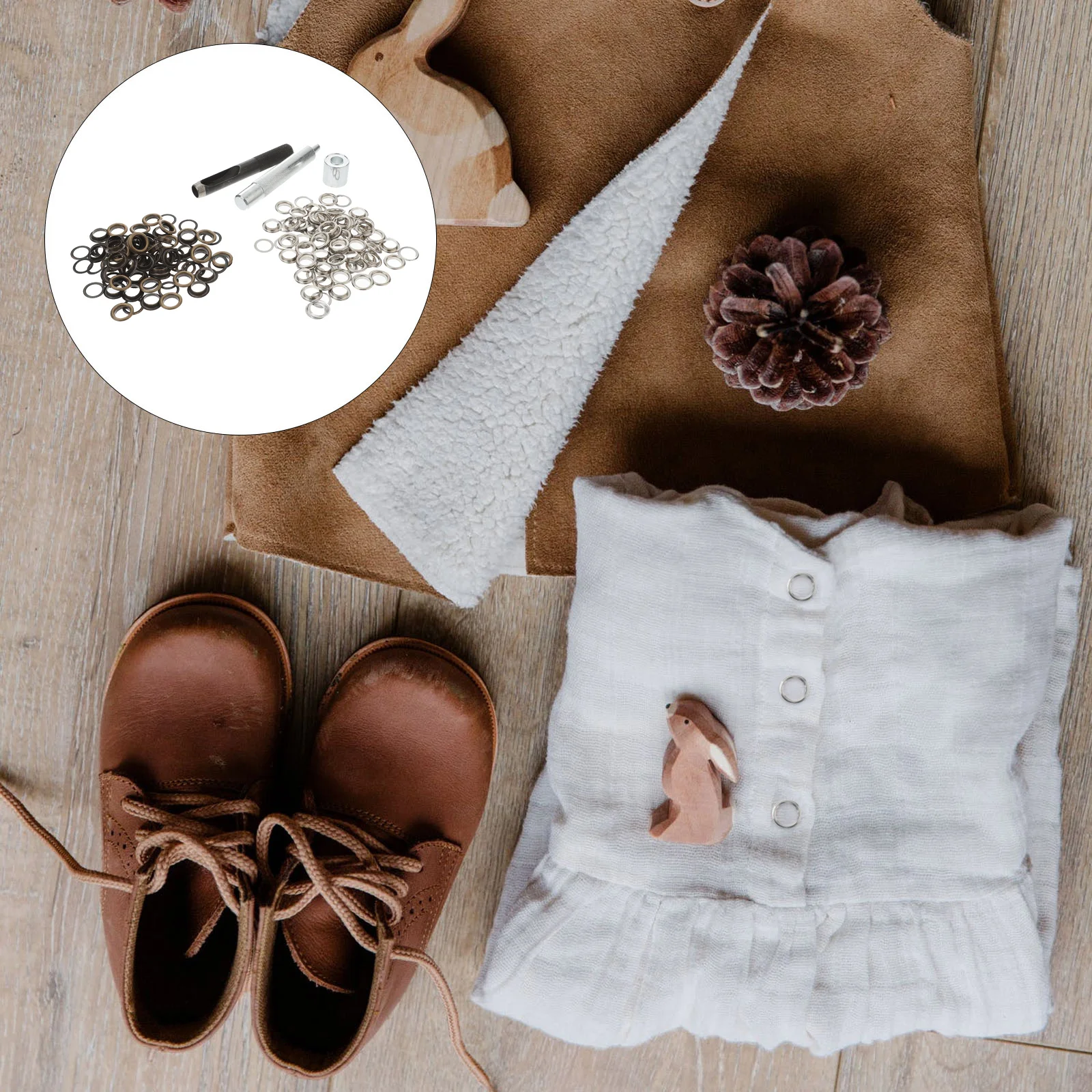 100 комплектов холщовых брезентовых застежек для одежды набор инструментов