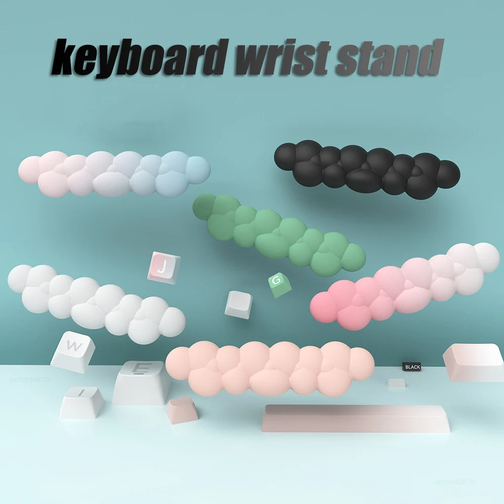 

Keyboard Wrist Rest Cloud Shape Wristpad Mouse Leather Wrist Stand Ergonomic Memory Foam for Laptop Office Mouse Pad Gamer