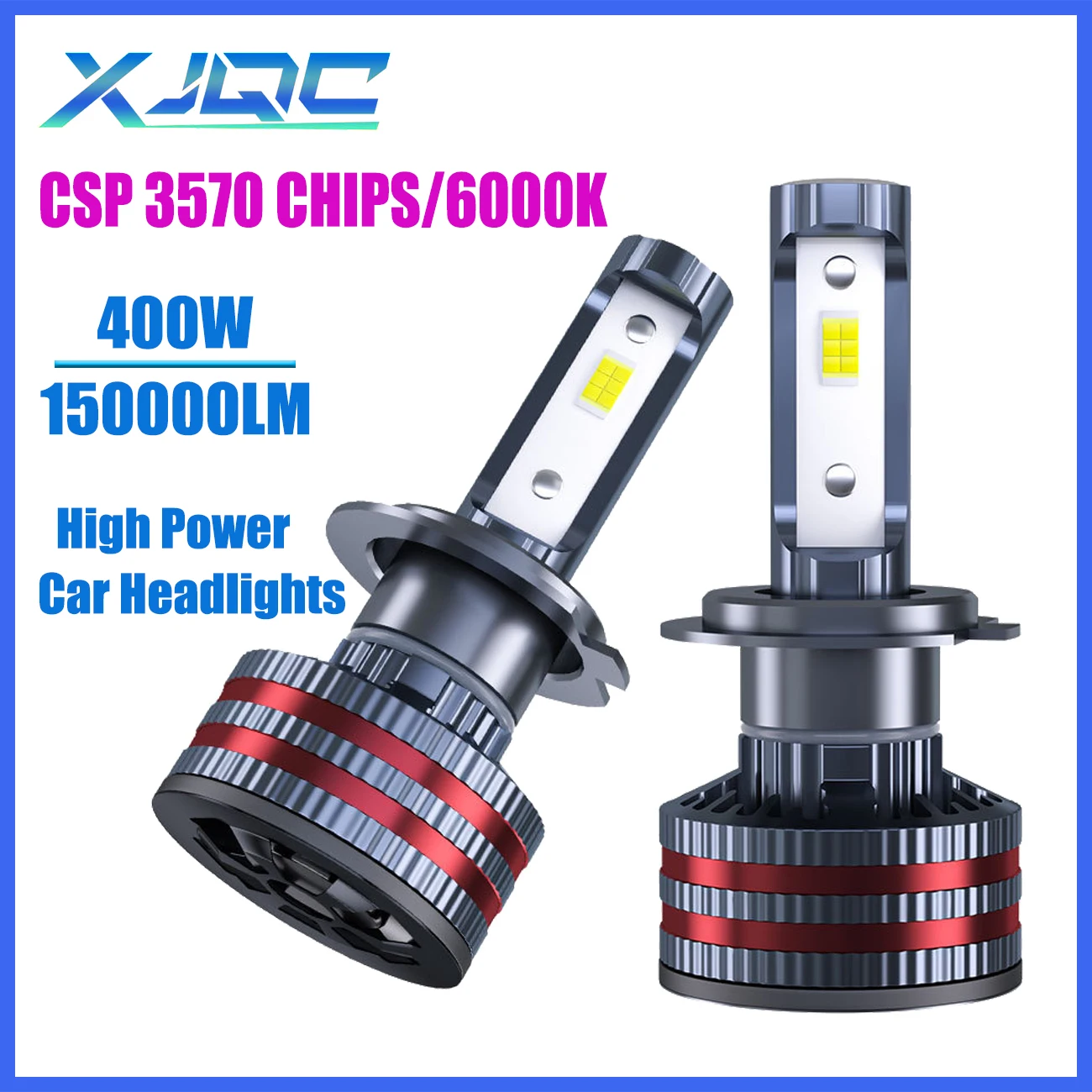 Фара передняя XJQC V9 H7 6000 лм, 400 K, 9005 Вт, H11 9006 H4