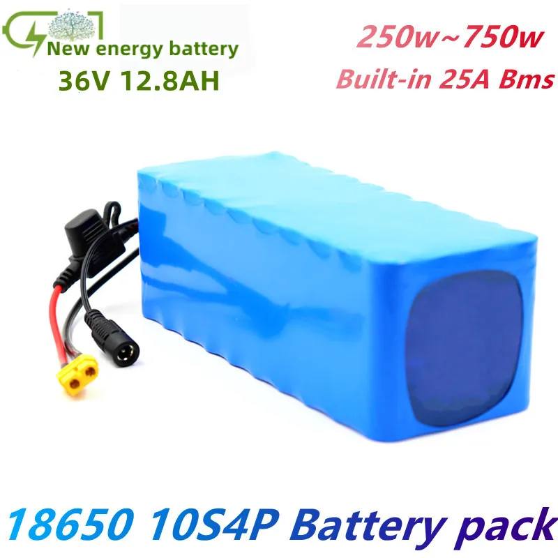 

New 10S4P 36V 12800mah Lithium Battery Pack 18650 3200mAh 750W 500W 450W 350w 250W Ebike Electric Car Bicycle Motor Scooter