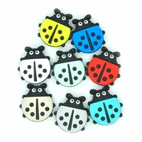 10pc silicone beads animal bpa free baby teething beads diy toy for pacifier clips accessories rodent tiny rod baby teether toys