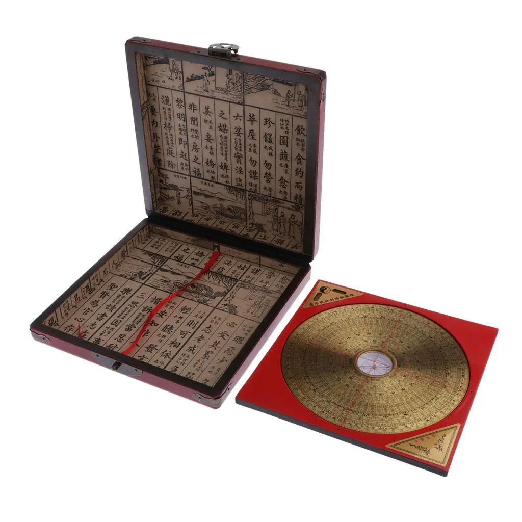 

Professional Geomantic Chinese Compass Fengshui Tool Collectables Golden