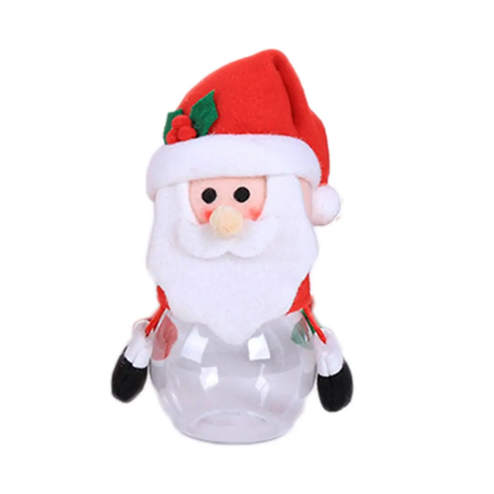 

Детская Рождественская банка для конфет, бутылка для хранения, сумка для Санты, милая Рождественская коробка, подарочное украшение, рождест...