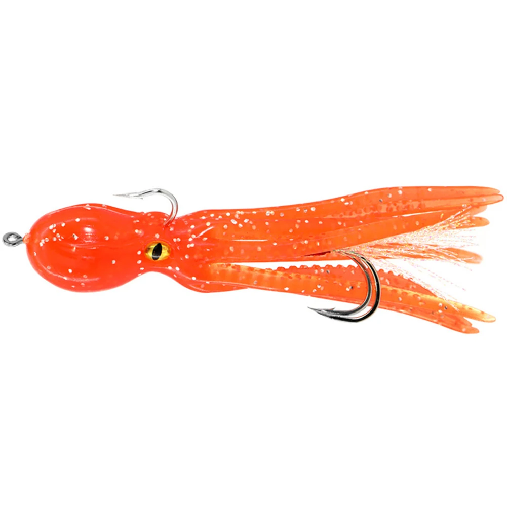 

1PC 22g/11cm Octopus Fishing Lure Double Hook Artificial Silicone Soft Baits Triple Jig Sinking Octopus Swimbaits Fishing Tool