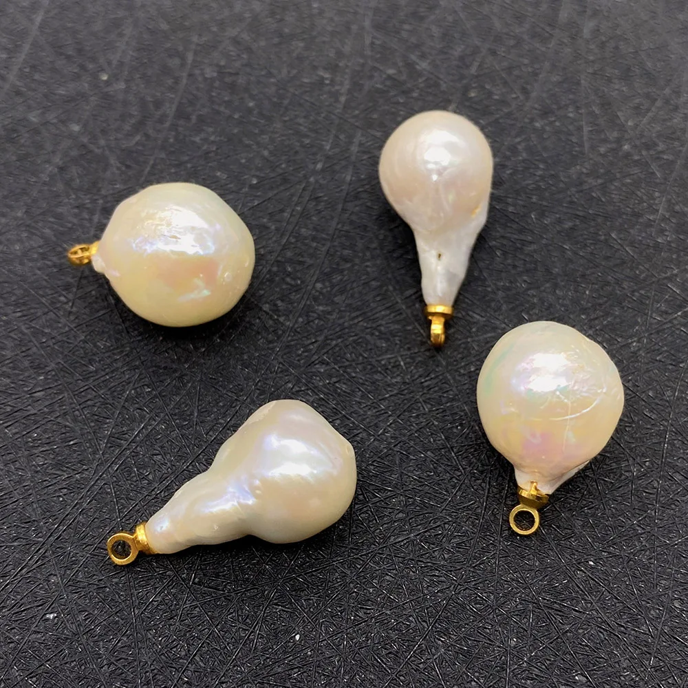 Натуральная искусственная подвеска белый круглый хвост дизайнерские серьги