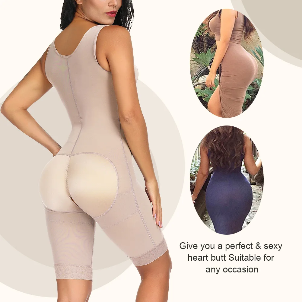 Fajas Colombian Girdle Waist Trainer Butt Lifter Shapewear Women Tummy Control Body Shaper Front Hooks Sheath Buttocks lLfts