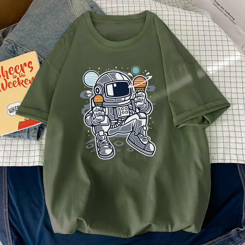 

Футболка мужская с круглым вырезом, дышащая футболка с забавным принтом мороженого, с коротким рукавом, для спорта, уличная одежда