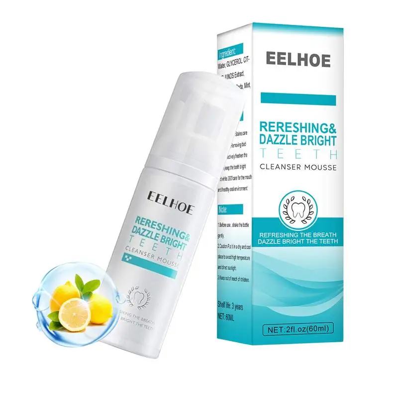 

Мусс для отбеливания зубов, зубная паста, пена, отбеливающий мусс, зубная паста, Глубокая очистка, освежитель дыхания для рта, фотоосвежител...