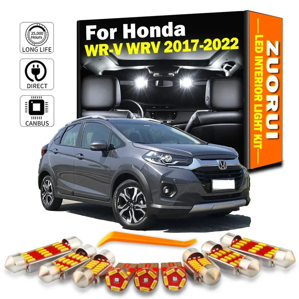 ZUORUI 8 Шт. Автоматическое Внутреннее Светодиодное Освещение Для Honda WRV 2017-2022 Без