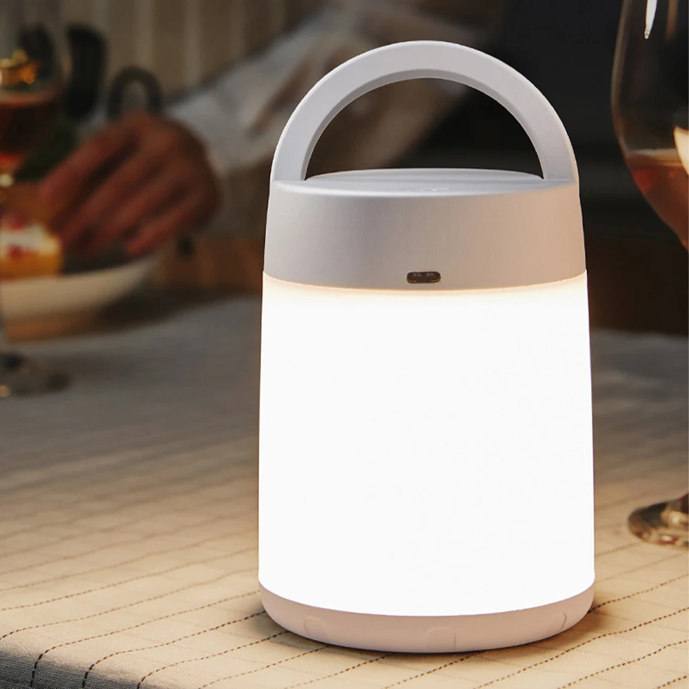 

LED Night Light USB Rechargeable Camping Light Bedside Lamp Handle Rope for Bedroom Outdoor Camping Living Room Parties outdoors