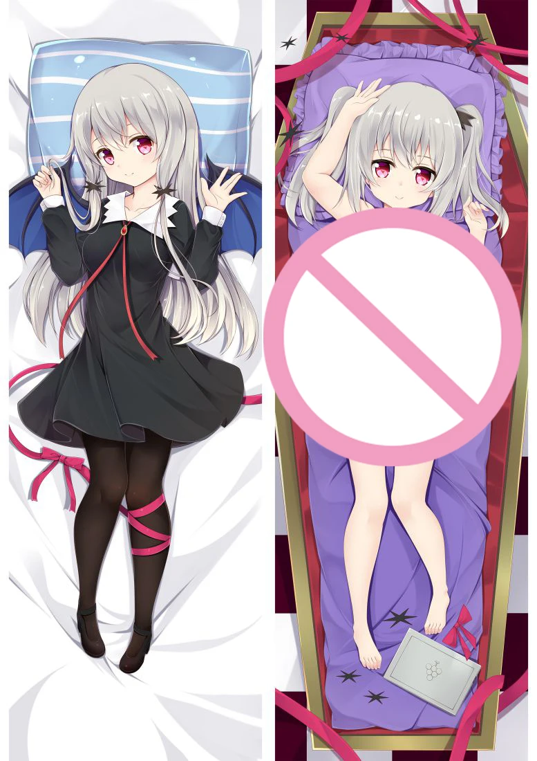 Подушечка 180 см Dakimakura Cover "Мисс Вампир, живущая по соседству, Софи Твайлайт", Элли, Подушечка с картинкой аниме.