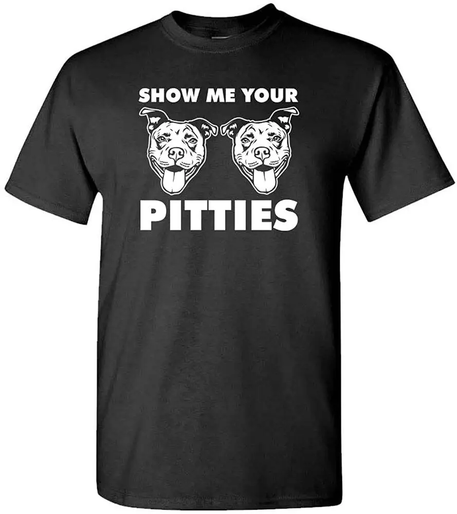 Футболка унисекс с надписью Show Me Your Pitties-питбуль Щенок Love