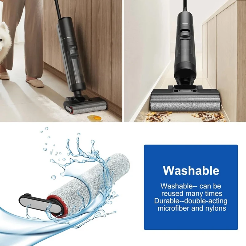 Сменные детали круглая щетка и HEPA фильтр для беспроводного влажного сухого