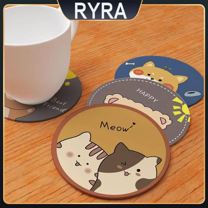 

Integrated Molding Place Mat Style Creative Cartoon It Has Thermal Insulation Characteristics More Heat-resistant And Anti-skid