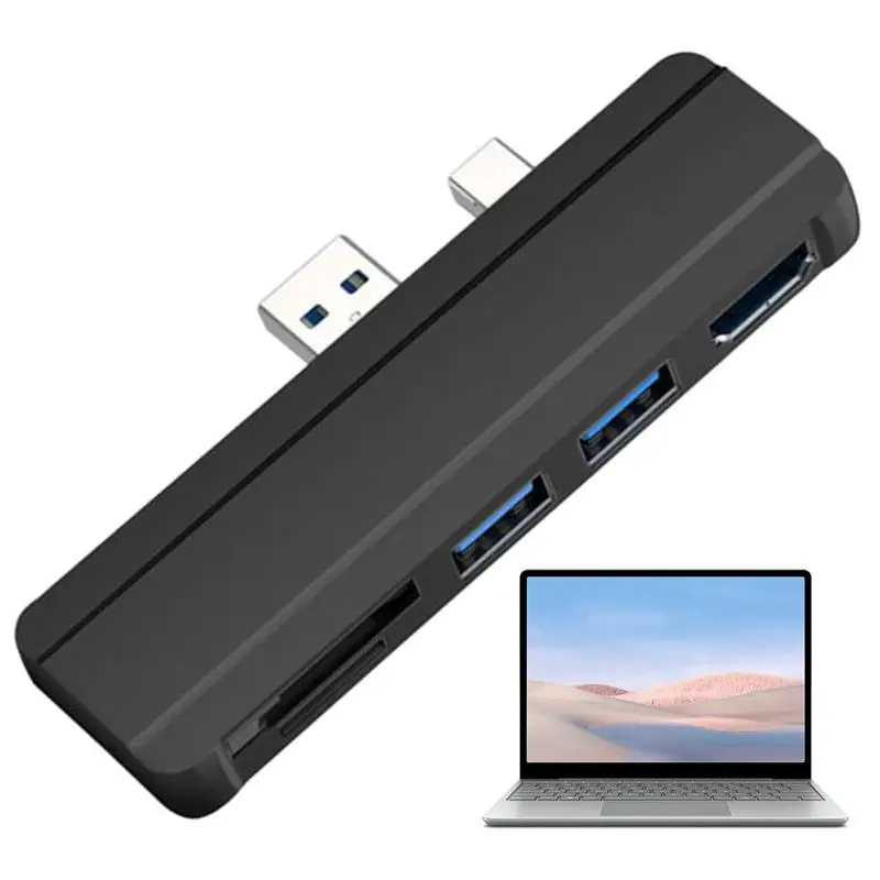 

USB Hub For Laptop 4K Output Hub Adapter Port Converter Docking Station USB 3.0 Hub Memory Card Reader With Dual Card Slot For