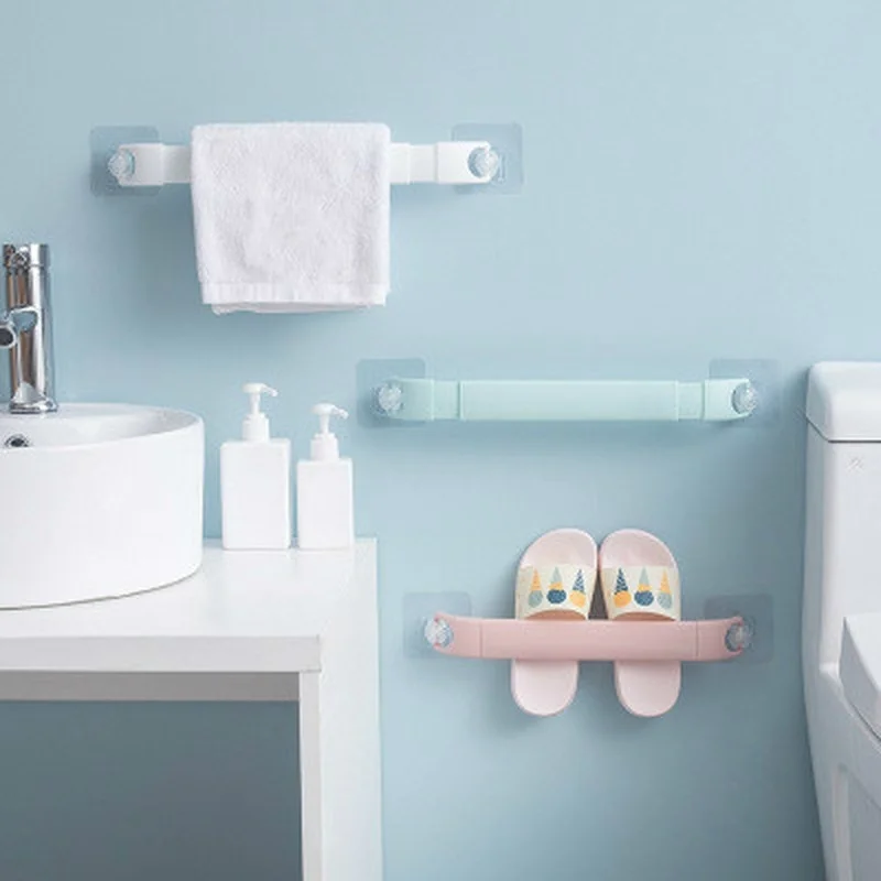 

Self-adhesive Towel Rack Wall-mounted Bathroom Shoe Hanging