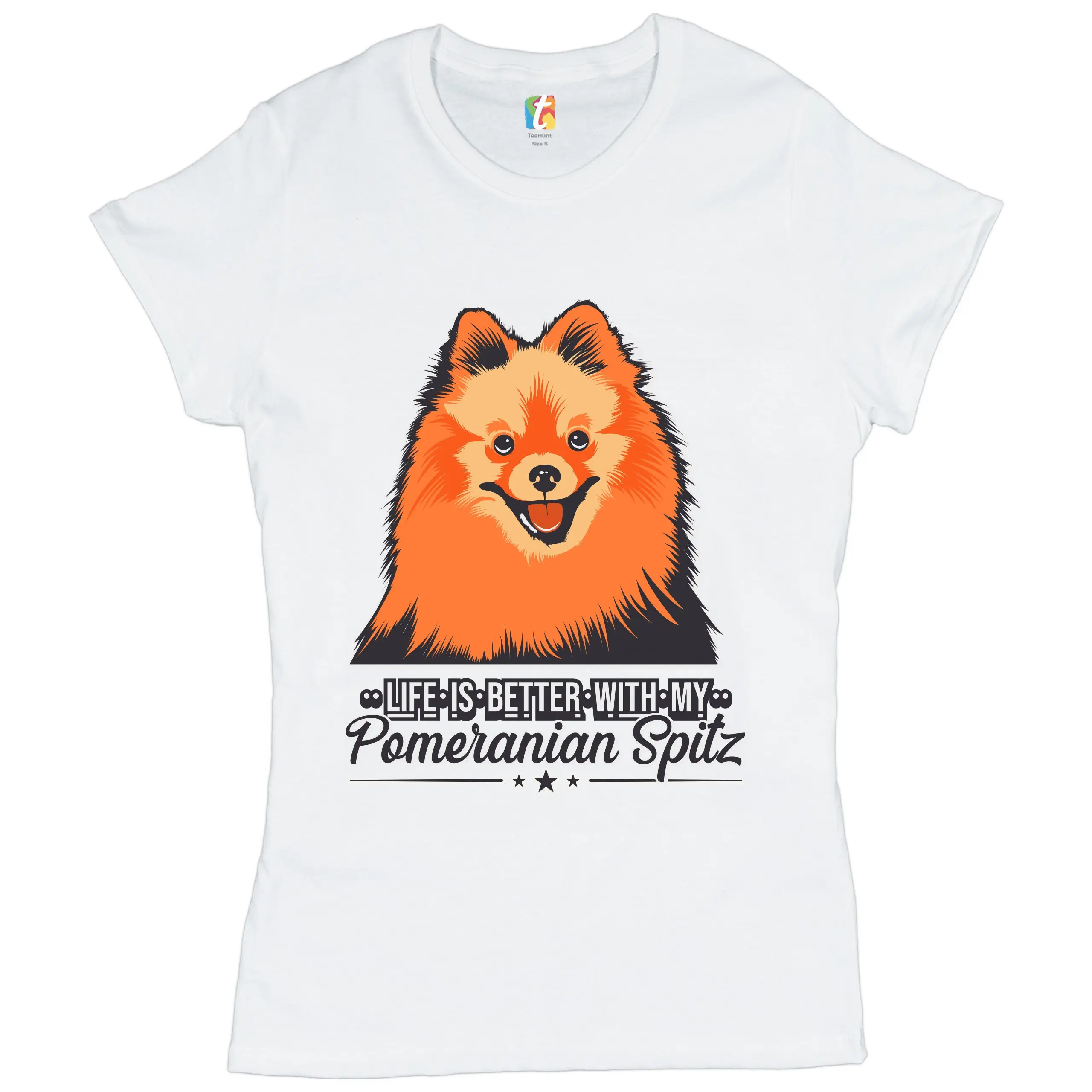Жизнь лучше с моим померанским шпицем футболка игрушка собака щенок лучший друг