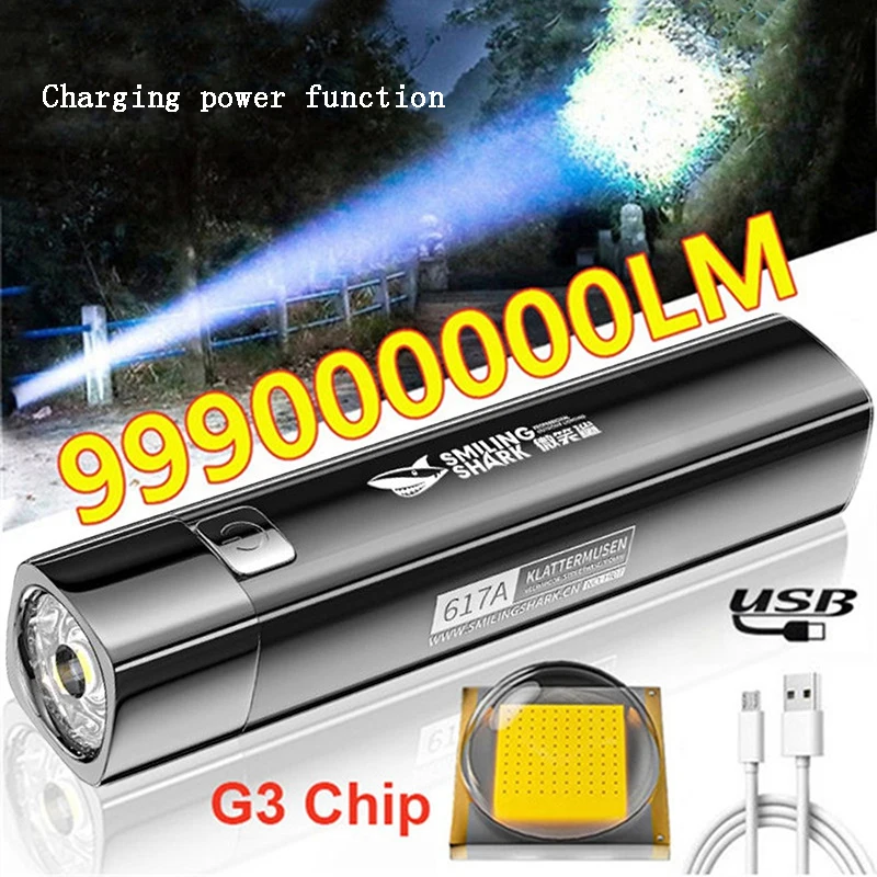 

Портативный LED фонарик 617A ABS пластик