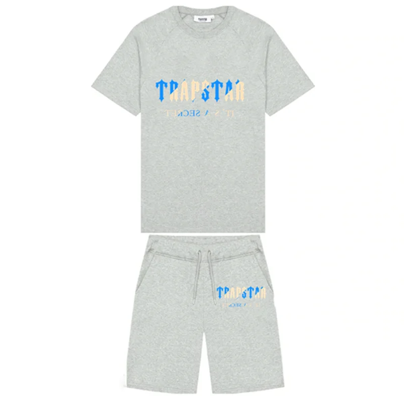 

Trapstar tracksuit, T-shirt and shorts, summer, jogging pants, casual wear, Harajuku top, short sleeve suit, new 2022, men