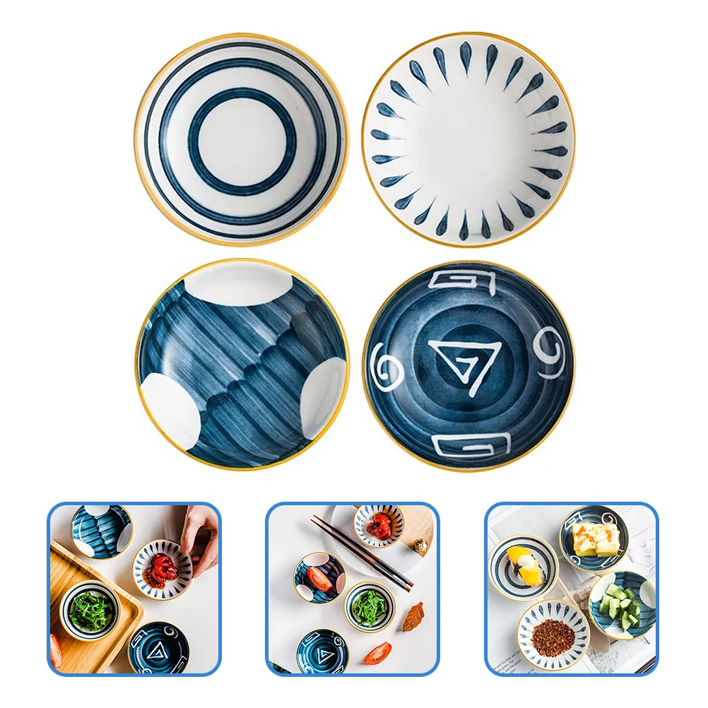 

Bowls Ceramic Sauce Dish Dipping Sushi Bowlseasoning Dishes Plates Japanese Soy Porcelain Cups Side Serving Condiments Snack