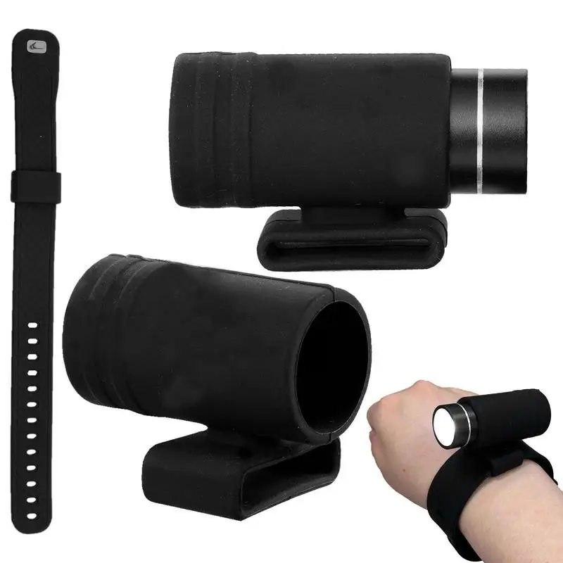 

LED Torch Wrist Light Rechargeable LED Torch Wrist Clip Waterproof Flashlight Lighting Hands-Free Wrist Light For Camping