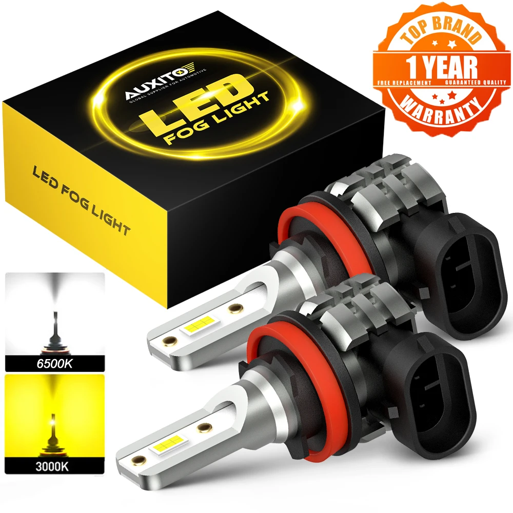 

AUXITO 2x H8 H11 H16 LED Canbus 9005 HB3 HB4 LED Fog Lights for Hyundai Santa Fe Tucson I20 I30 Solaris Sonata Creta IX35 Accent