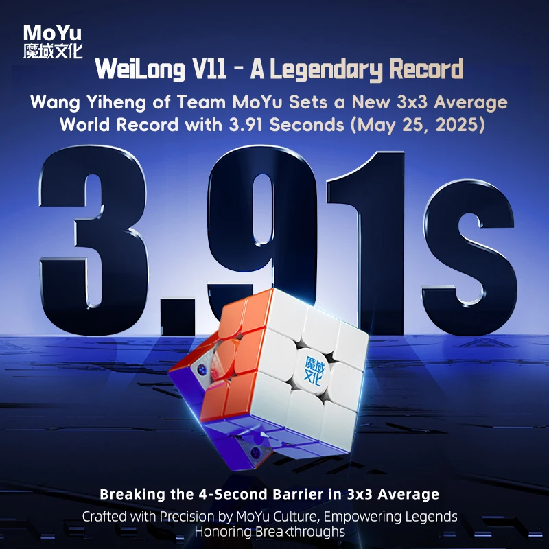 Фото MoYu Weilong V11 20M Maglev Ball-Core UV 3X3 Magic Cube Weilong V11 Магнитный куб WRM V11 Cubo Puzzle Toys Magico Puzzle №2