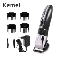 kemei brand mens hairstyle electric hairdressing machine low noise ceramic hair clipper 110 240v wireless cutting machine 4