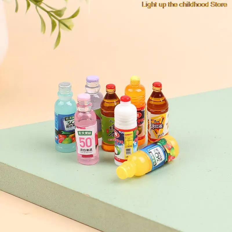 

10Pcs 1/12 Dollhouse Miniature Simulation Juice Bottles Dolls House Accessories New