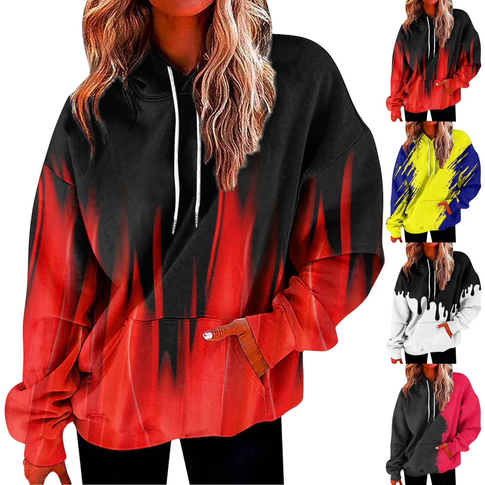 

Спортивные свитшоты для женщин, свитшот с капюшоном, свитшот с длинным рукавом, Свободный свитшот на молнии для женщин