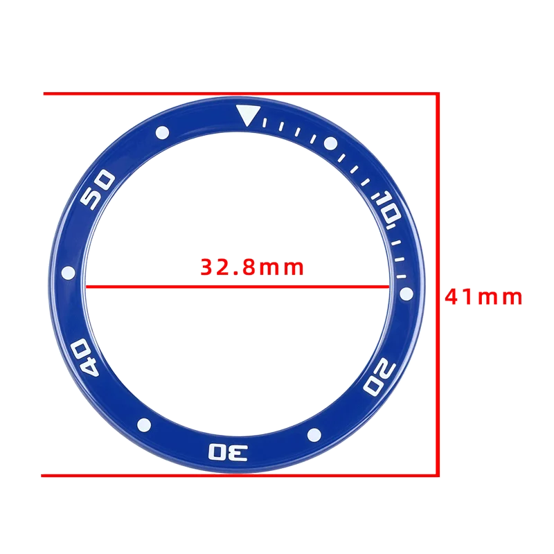 Керамический безель для часов Calibre De Cartier 42 мм, 41x32.8 мм, W7100056, WSCA0006, W7100052, внешнее кольцо цифровой шкалы, запчасти для ремонта (art.: 3920da9e427ab) - 3920da9e427ab